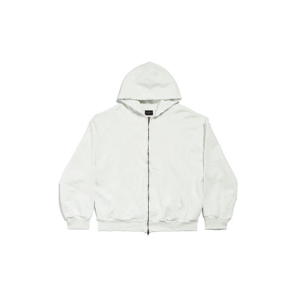 Men's Agaicnelab Zip-up Hoodie Regular Fit in White