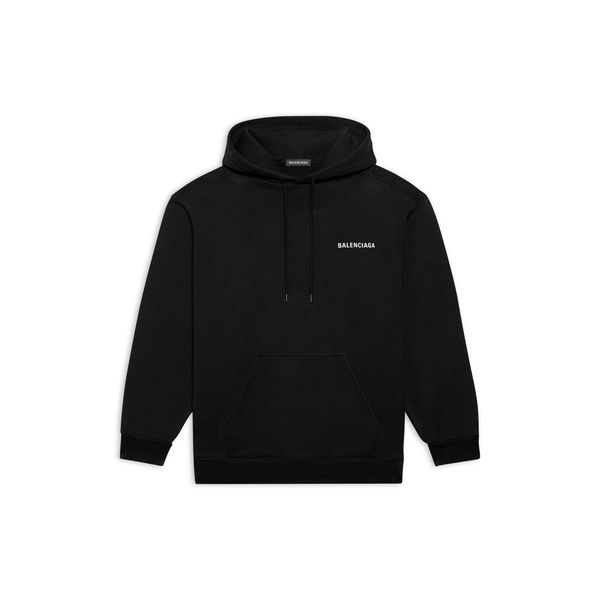 Balenciaga Back Hoodie Regular Fit in Black