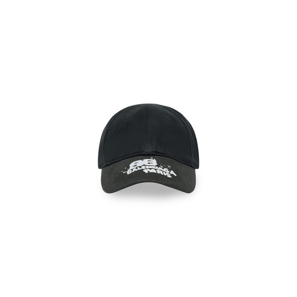 Hand-drawn Bb Icon Cap in Black