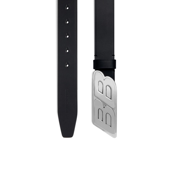 Men's Moto Logo Belt  in Black