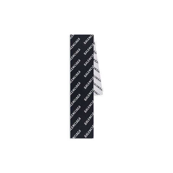 Women's Allover Logo Scarf  in Black