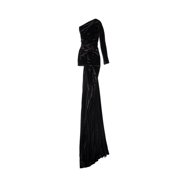 Women's Asymmetric Dress in Black