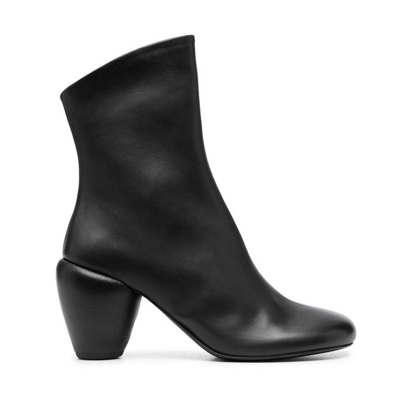 80mm leather ankle boots