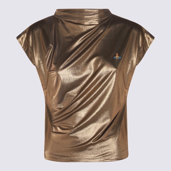 Gold Viscose Top