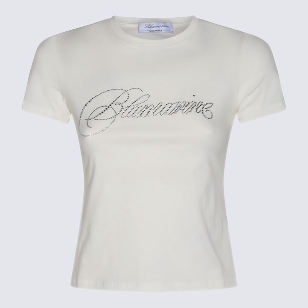 Blumarine White Cotton T-Shirt