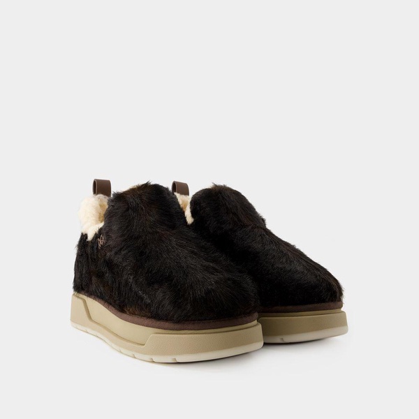 Amiri Faux Fur Malibu Ankle Boots