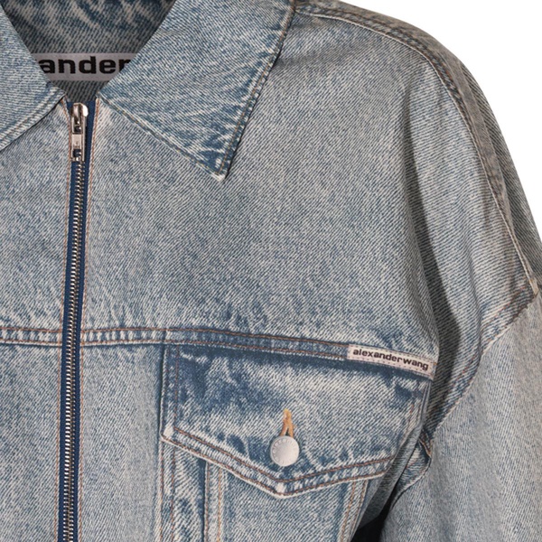 Blue Cotton Denim Jacket