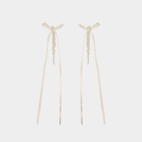 Simone Rocha Bow Ribbon Drip Earrings