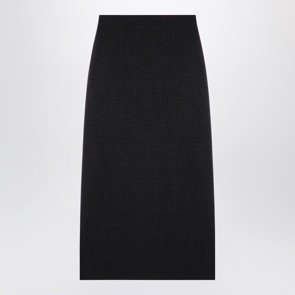 Loulou Studio Anthracite Grey Wool Skirt