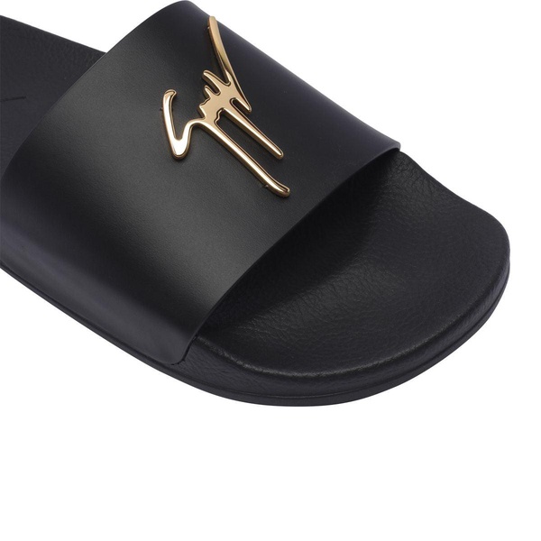 Giuseppe Zanotti Brett Slide Sandal With Logo