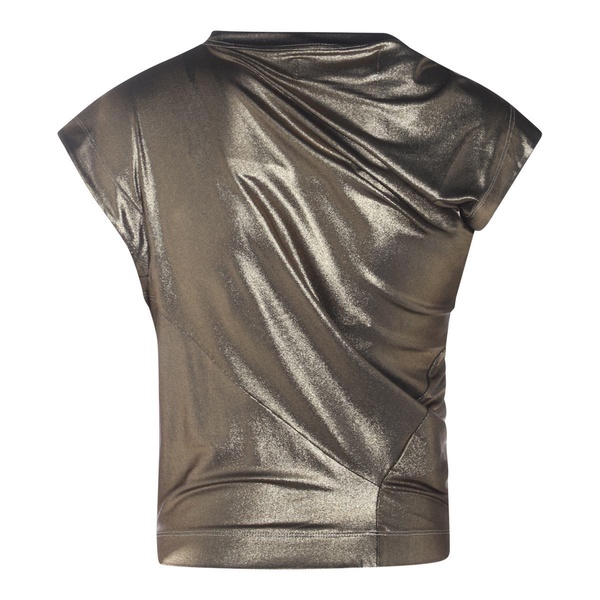 Gold Viscose Top