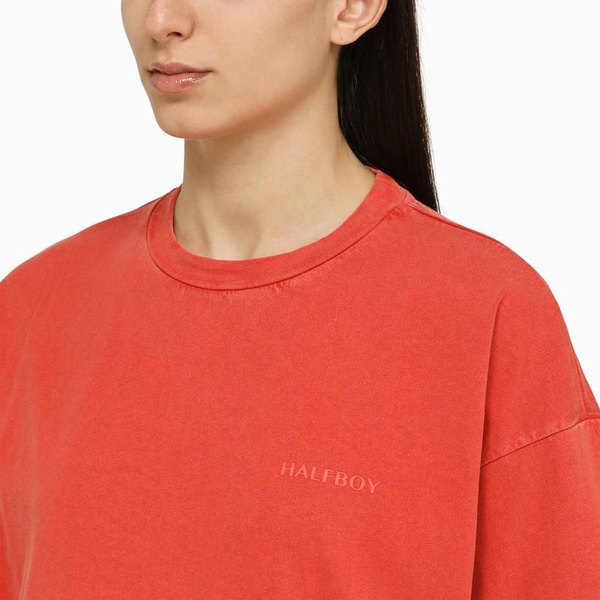 Halfboy Crew-Neck T-Shirt With Logo