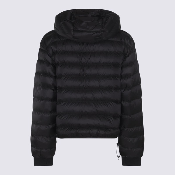 PALM ANGELS Women's Black Quilted Hooded Jacket for SS24