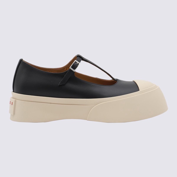 Marni Black Leather Sneakers