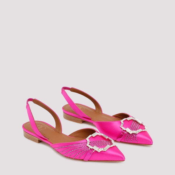 Fuchsia Strass Ballerina Flats