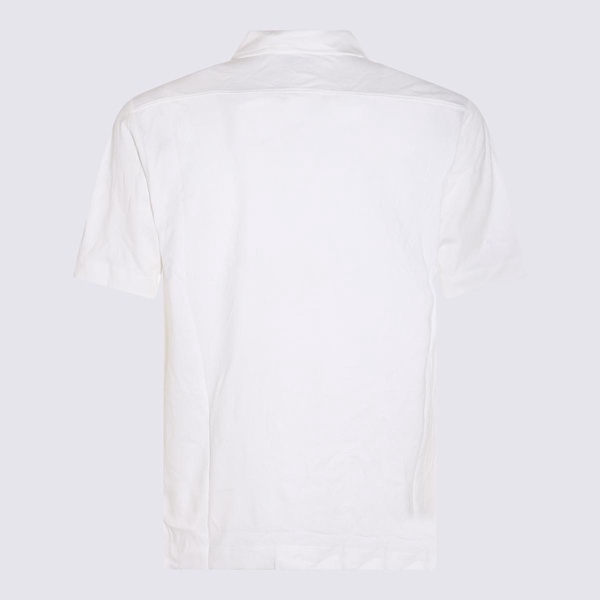 Dries Van Noten White Cotton Polo Shirt