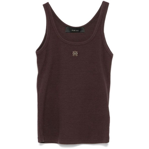 logo-plaque tank top