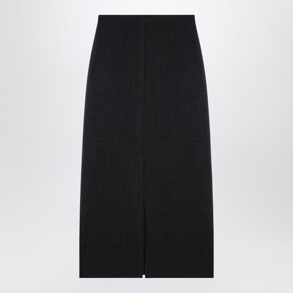 Loulou Studio Anthracite Grey Wool Skirt