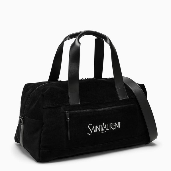 Saint Laurent Black Duffle Bag With Logo Men