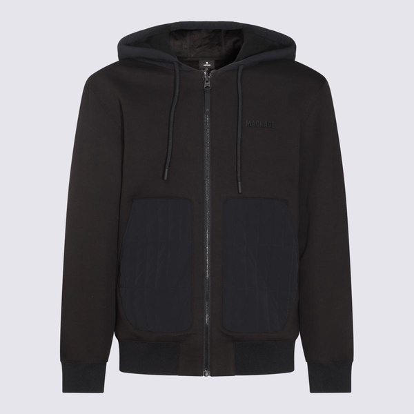 Black Nylon Sweatshirt