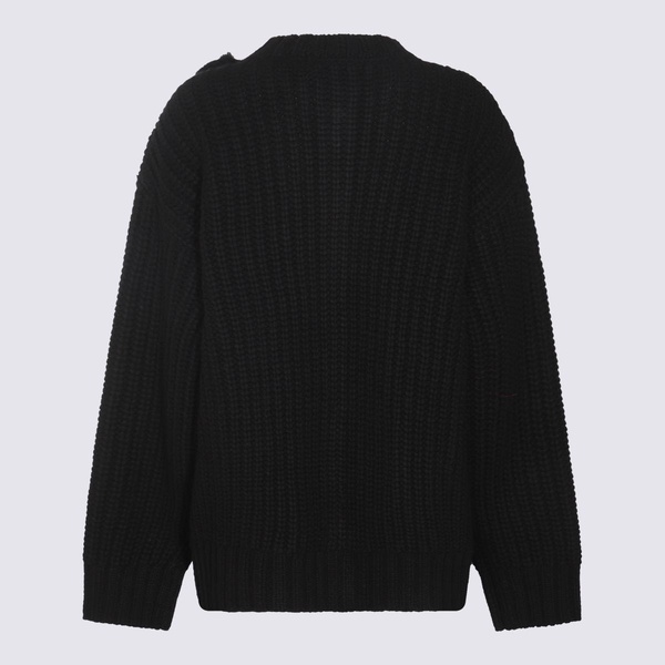 Blumarine Black Wool Knitwear