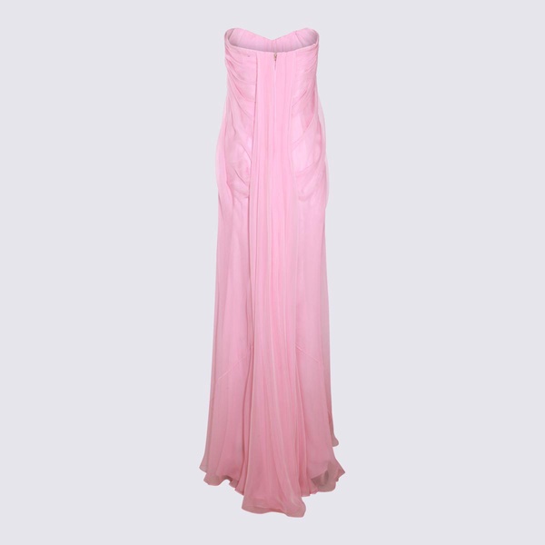 Alexander McQueen Pink Silk Dress