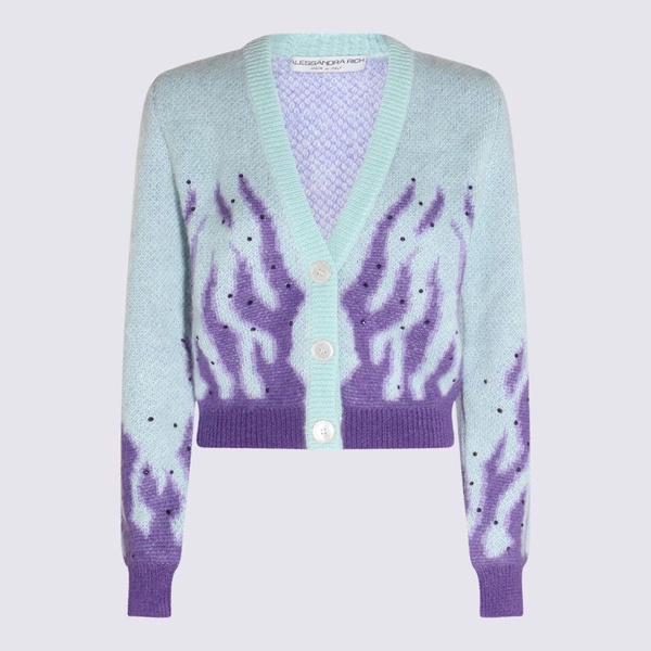 Multicolour Mohair Blend Cardigan