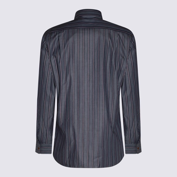 Vivienne Westwood Navy Blue Cotton Orb Shirt