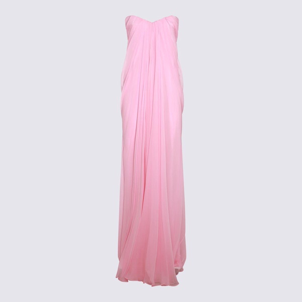 Alexander McQueen Pink Silk Dress