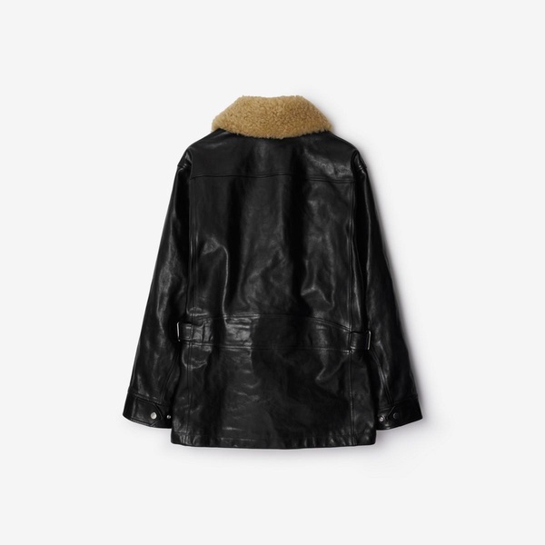 Short Leather Car Coat