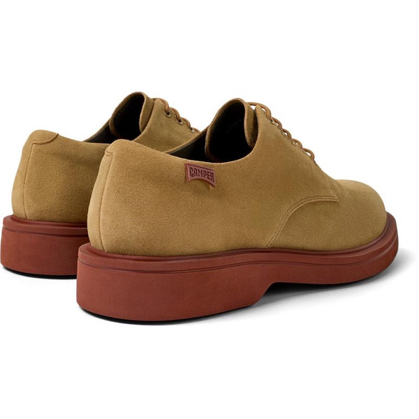 Light brown nubuck shoes for men