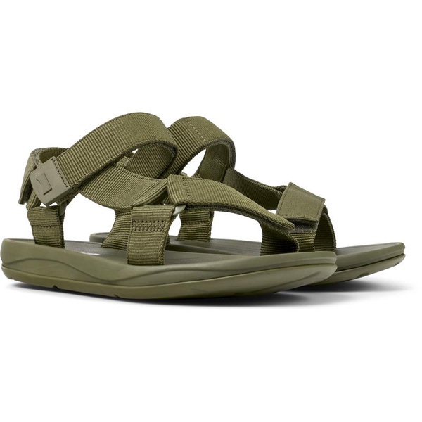 Green Textile Sandal for Men