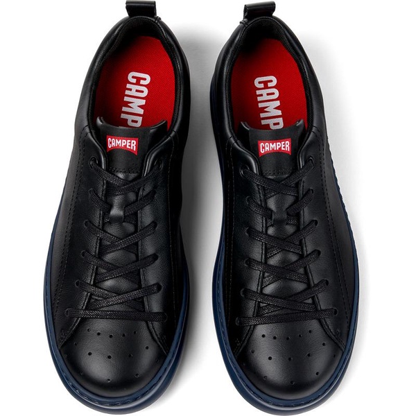 Black Leather Men's Sneakers.