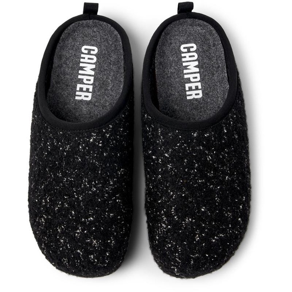 Black and white Slippers for Men