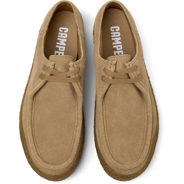 Brown nubuck shoes for men