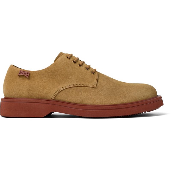 Light brown nubuck shoes for men