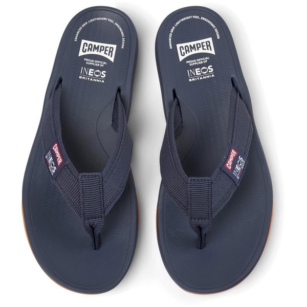 Blue Textile Flip-Flops for Men