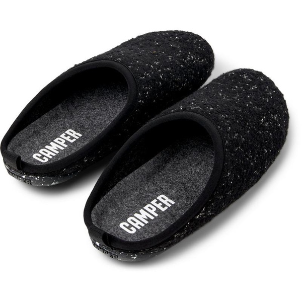 Black and white Slippers for Men