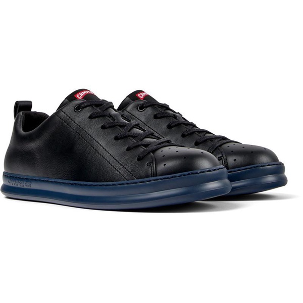 Black Leather Men's Sneakers.