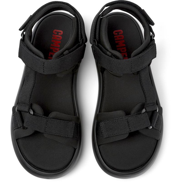 Black Textile Sandal for Men