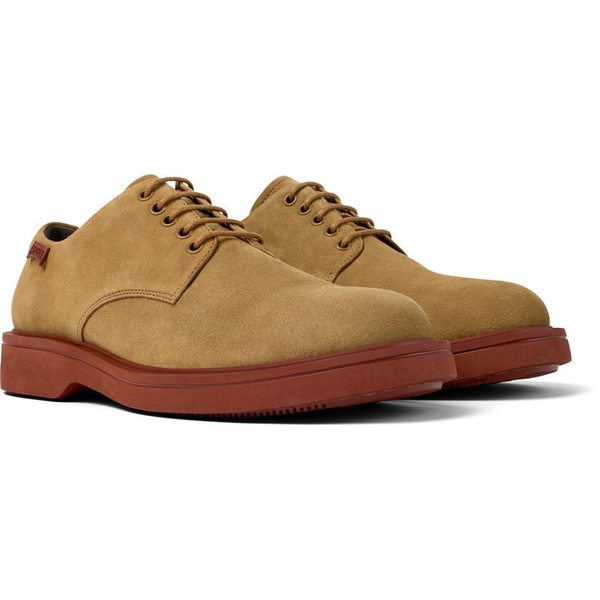 Light brown nubuck shoes for men