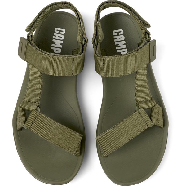 Green Textile Sandal for Men