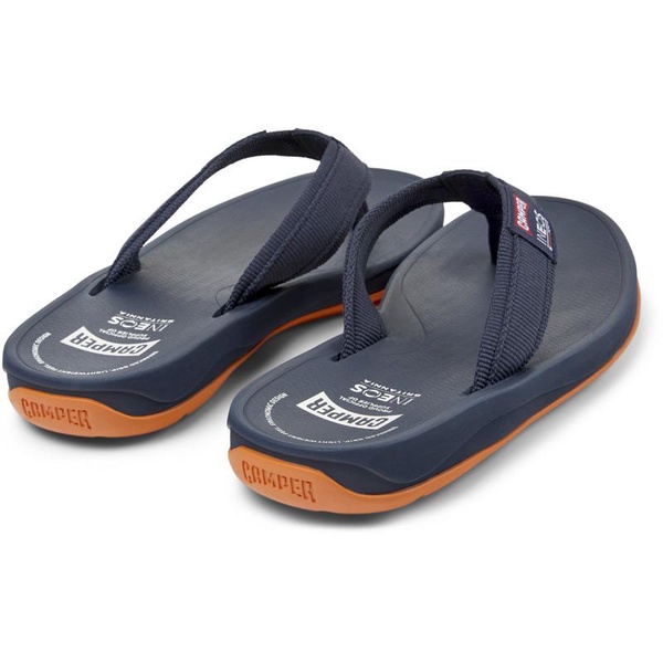 Blue Textile Flip-Flops for Men