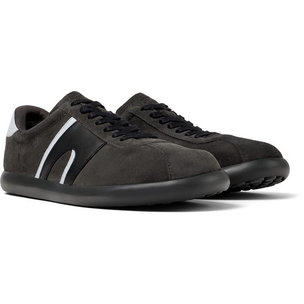 Gray-black Nubuck/Leather Sneaker for Men