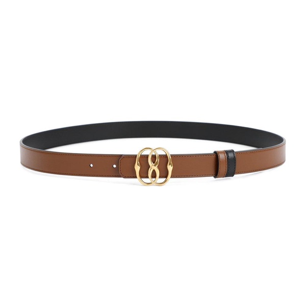 Bally Logo Plaque Buckled Reversible Belt