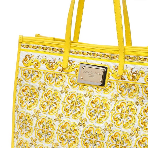 Dolce & Gabbana Majolica Printed Large Shopper Bag