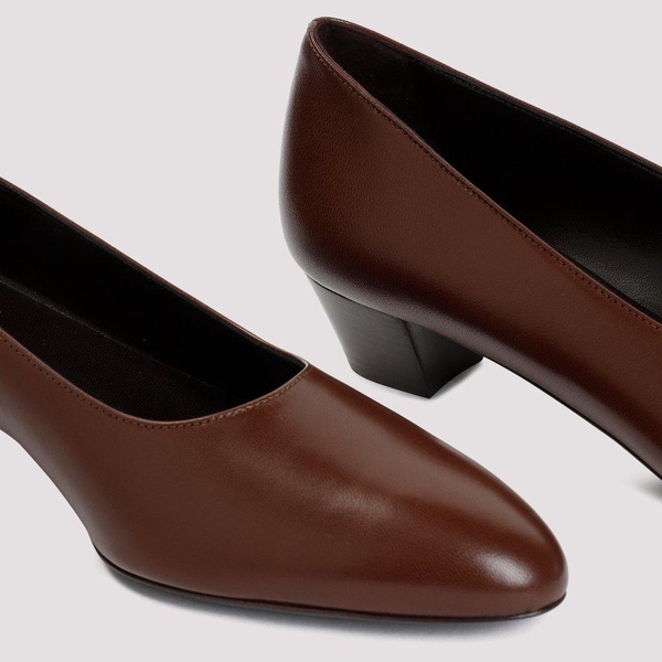 The Row Pointed-Toe Slip-On Pumps