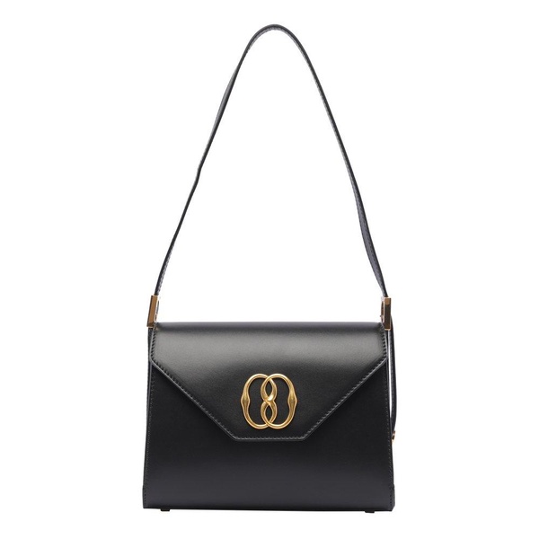 Bally Logo Plaque Foldover-Top Shoulder Bag