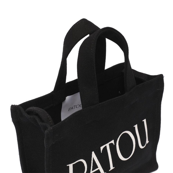 Patou Small Logo-Printed Top Handle Bag