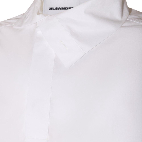 Jil Sander Asymmetric Drawstring Hem Shirt